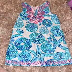 Colorful Kids Dress with Blue and Pink Patterns